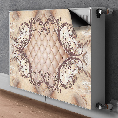 Decorative radiator mat Quilted graphics luxury