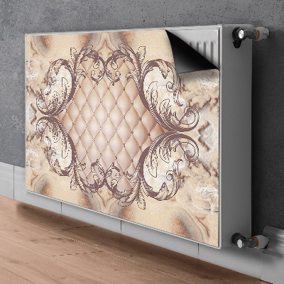 Decorative radiator mat Quilted graphics luxury