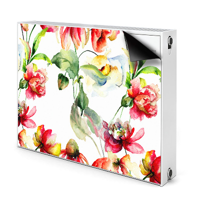 Magnetic radiator mat Wild flowers