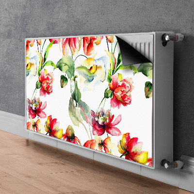 Magnetic radiator mat Wild flowers