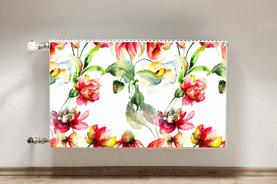 Magnetic radiator mat Wild flowers