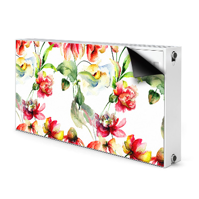 Magnetic radiator mat Wild flowers