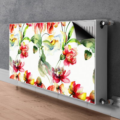 Magnetic radiator mat Wild flowers