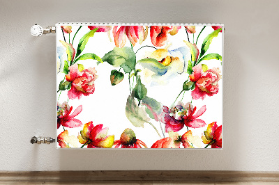 Magnetic radiator mat Wild flowers