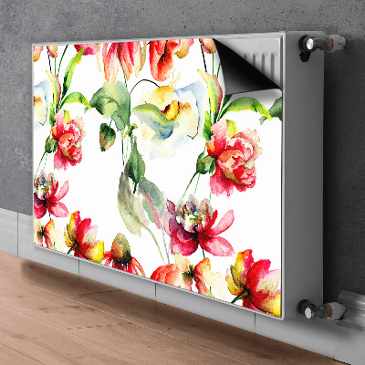 Magnetic radiator mat Wild flowers