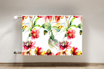 Magnetic radiator mat Wild flowers