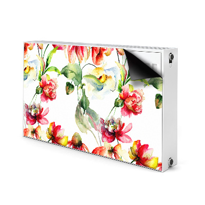 Magnetic radiator mat Wild flowers