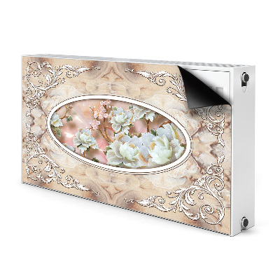 Printed radiator mat Floral glamor pattern