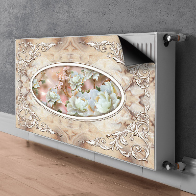 Printed radiator mat Floral glamor pattern