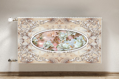 Printed radiator mat Floral glamor pattern