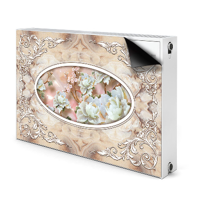 Printed radiator mat Floral glamor pattern