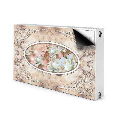 Printed radiator mat Floral glamor pattern