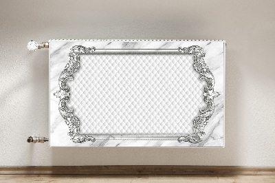 Decorative radiator mat Quilted marble pattern