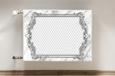 Decorative radiator mat Quilted marble pattern