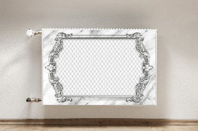 Decorative radiator mat Quilted marble pattern