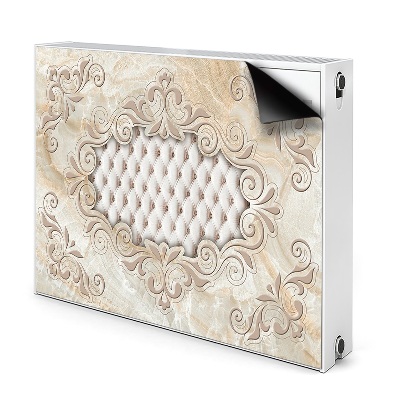 Decorative radiator mat Quilted glamor pattern