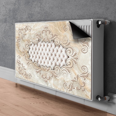 Decorative radiator mat Quilted glamor pattern