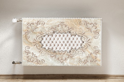 Decorative radiator mat Quilted glamor pattern