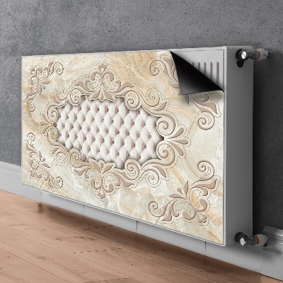 Decorative radiator mat Quilted glamor pattern