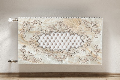 Decorative radiator mat Quilted glamor pattern