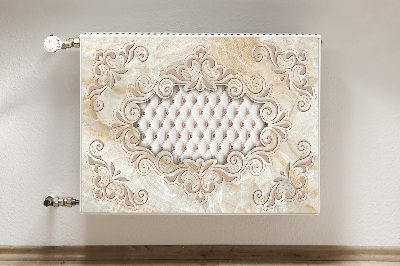 Decorative radiator mat Quilted glamor pattern