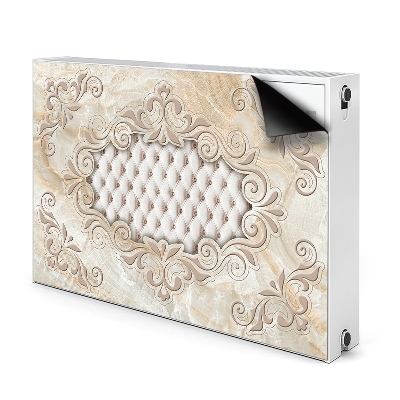 Decorative radiator mat Quilted glamor pattern