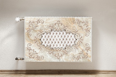 Decorative radiator mat Quilted glamor pattern