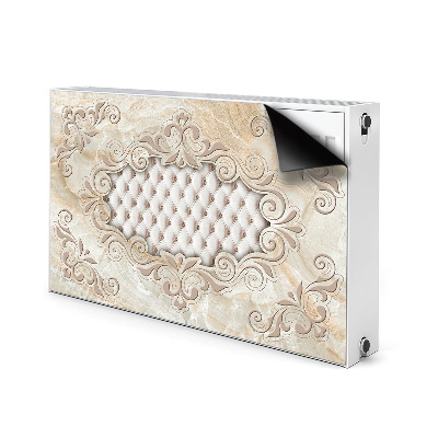 Decorative radiator mat Quilted glamor pattern