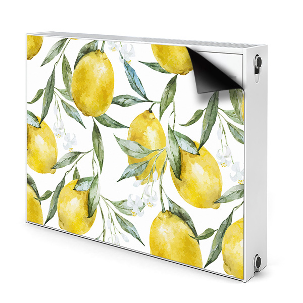 Magnetic radiator cover Painted lemons