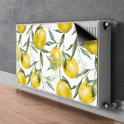 Magnetic radiator cover Painted lemons