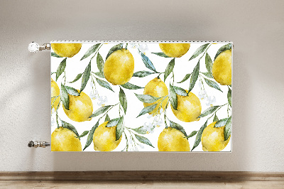 Magnetic radiator cover Painted lemons