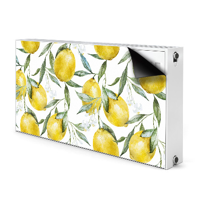 Magnetic radiator cover Painted lemons