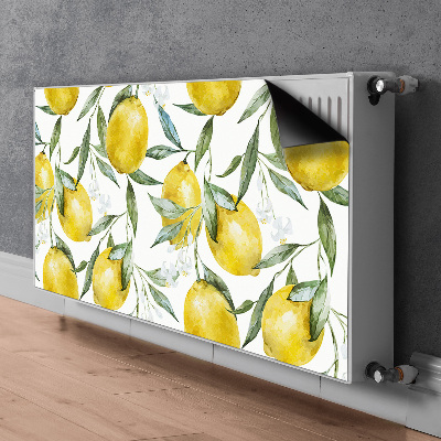 Magnetic radiator cover Painted lemons