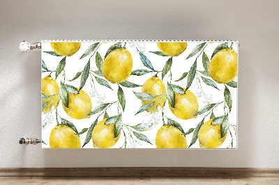 Magnetic radiator cover Painted lemons