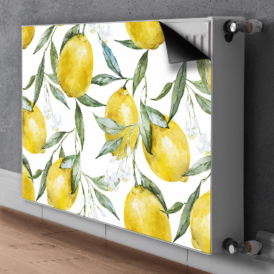 Magnetic radiator cover Painted lemons