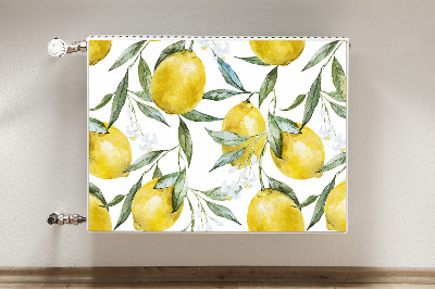 Magnetic radiator cover Painted lemons