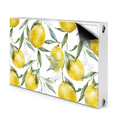 Magnetic radiator cover Painted lemons