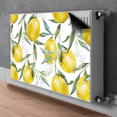 Magnetic radiator cover Painted lemons