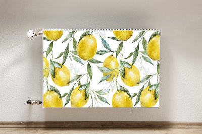 Magnetic radiator cover Painted lemons