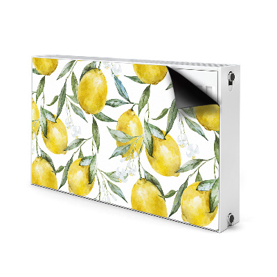 Magnetic radiator cover Painted lemons