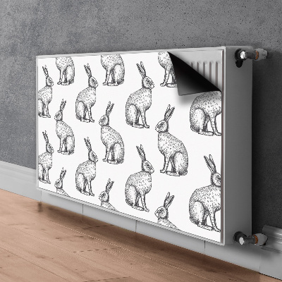 Radiator cover White rabbits