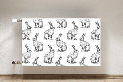 Radiator cover White rabbits