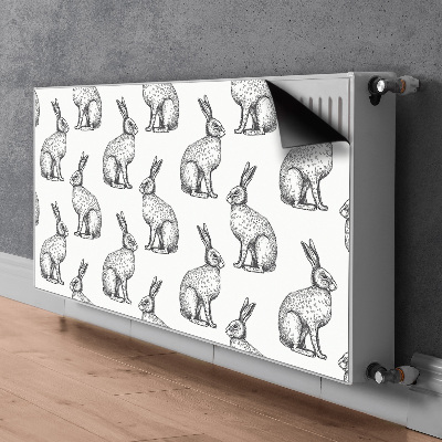 Radiator cover White rabbits