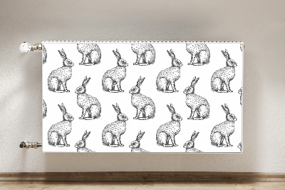 Radiator cover White rabbits