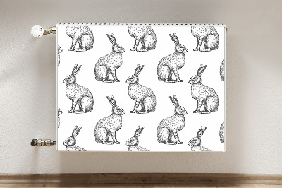 Radiator cover White rabbits