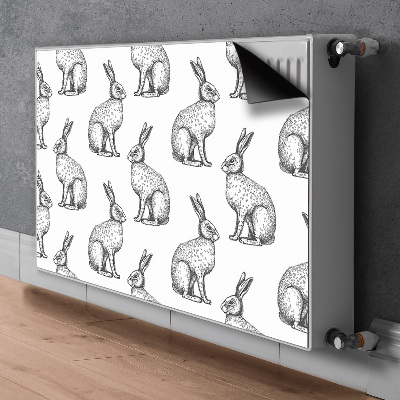 Radiator cover White rabbits