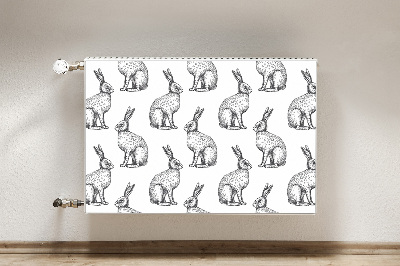 Radiator cover White rabbits