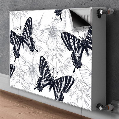 Decorative radiator cover Drawing butterflies