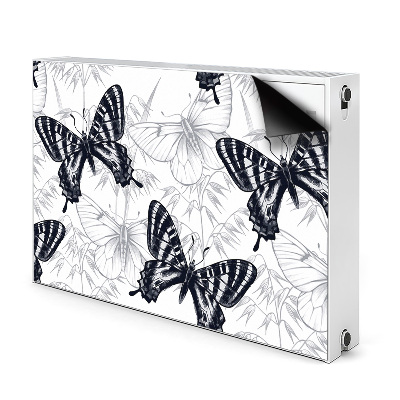 Decorative radiator cover Drawing butterflies