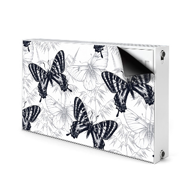 Decorative radiator cover Drawing butterflies